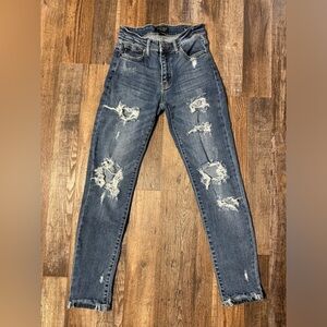 Judy Blue Distressed Skinny Jeans